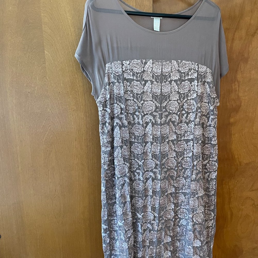 Sundance Catalog Mauve Short Angelica Embroidery Dress